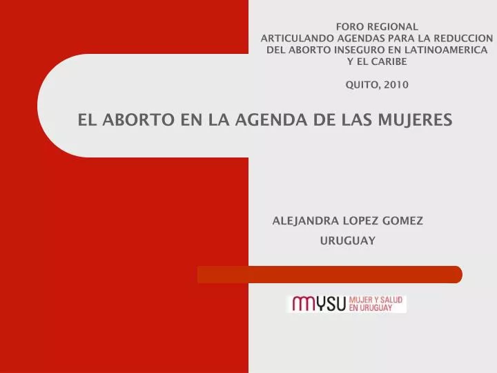 el aborto en la agenda de las mujeres