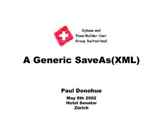 a generic saveas xml