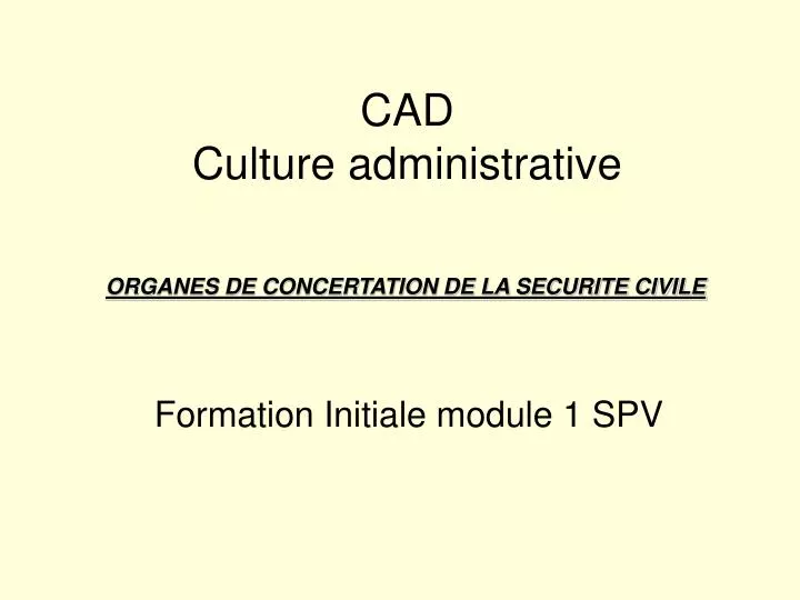 cad culture administrative