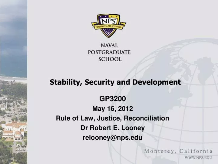 stability security and development