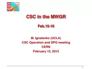 CSC in the MWGR Feb.15-16