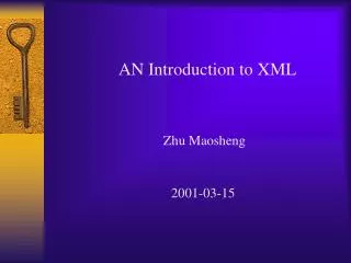 AN Introduction to XML