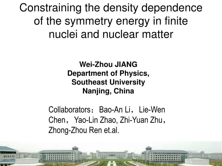 constraining the density dependence of the symmetry energy in finite nuclei and nuclear matter