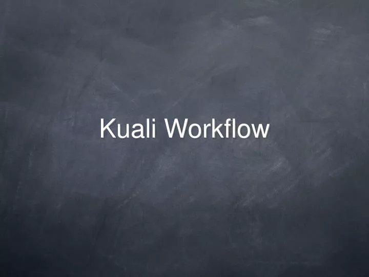 kuali workflow