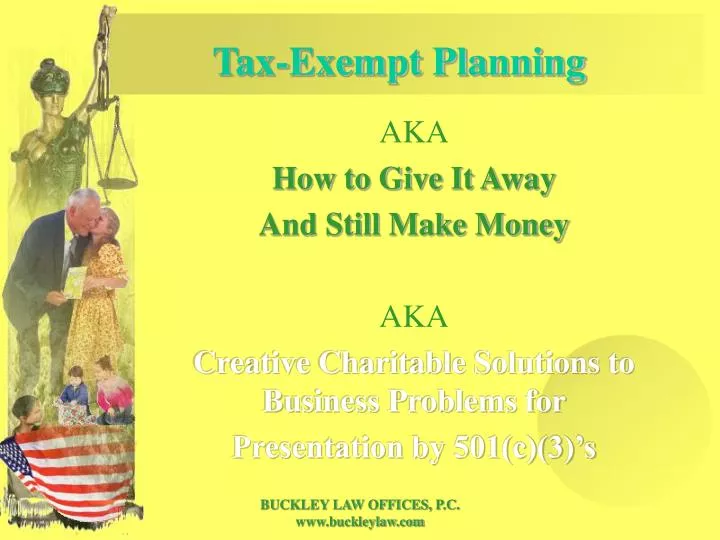 tax exempt planning