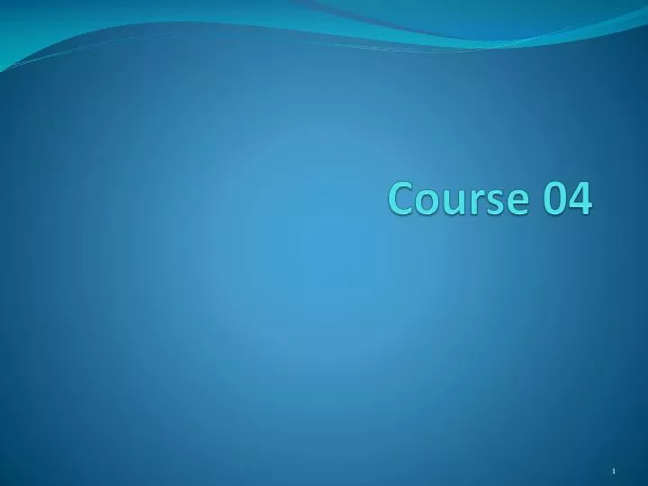 course 04