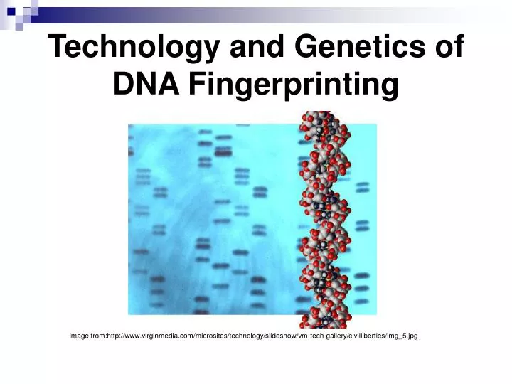 technology and genetics of dna fingerprinting