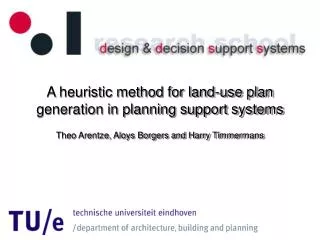 A heuristic method for land-use plan generation in planning support systems
