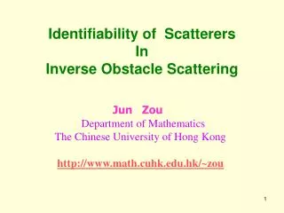 Identifiability of Scatterers In Inverse Obstacle Scattering