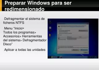 preparar windows para ser redimensionado