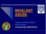INHALANT ABUSE - slide 1
