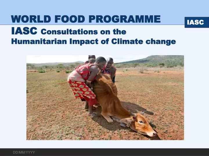 world food programme iasc consultations on the humanitarian impact of climate change