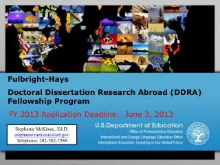 Fulbright-Hays Doctoral Dissertation Research Abroad (DDRA) Fellowship Program