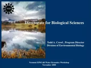 Directorate for Biological Sciences