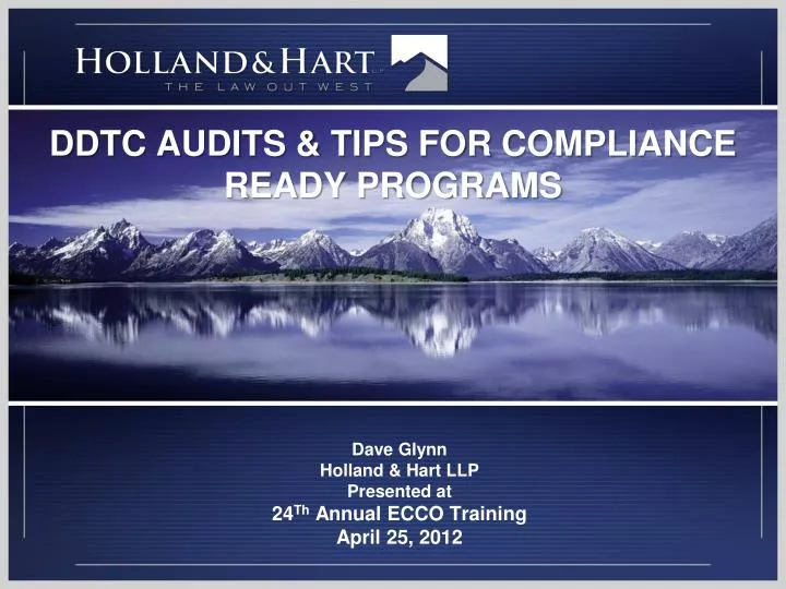 ddtc audits tips for compliance ready programs