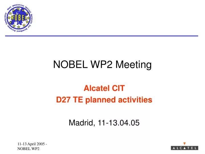 nobel wp2 meeting