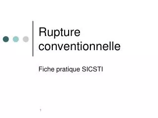 rupture conventionnelle
