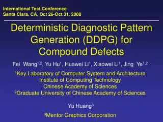 Deterministic Diagnostic Pattern Generation (DDPG) for Compound Defects