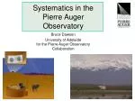 Systematics in the Pierre Auger Observatory - slide 1