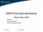 AIDA Front end electronics