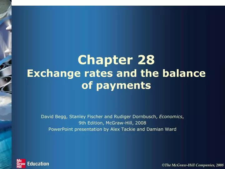 chapter 28 exchange rates and the balance of payments