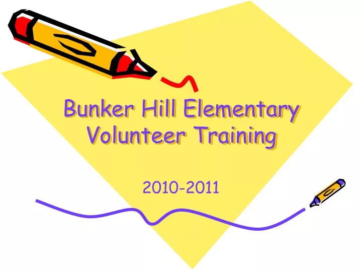 bunker hill elementary volunteer training