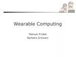 Wearable Computing - slide 1