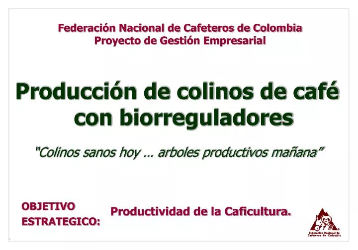 federaci n nacional de cafeteros de colombia proyecto de gesti n empresarial