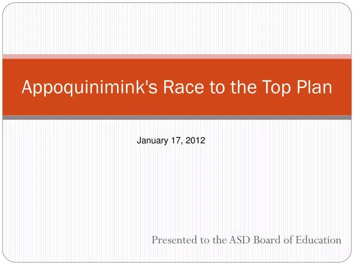 appoquinimink s race to the top plan