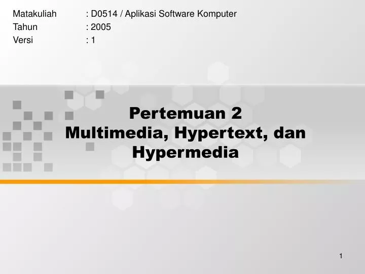 pertemuan 2 multimedia hypertext dan hypermedia