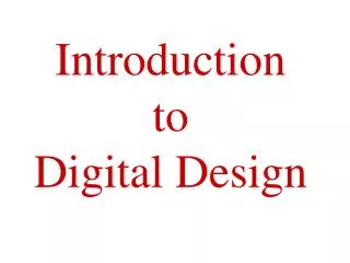 introduction to digital design