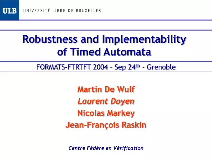 robustness and implementability of timed automata