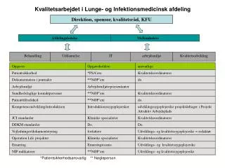 kvalitetsarbejdet i lunge og infektionsmedicinsk afdeling
