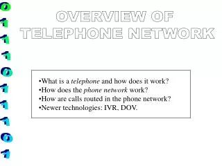 What is a telephone and how does it work? How does the phone network work?