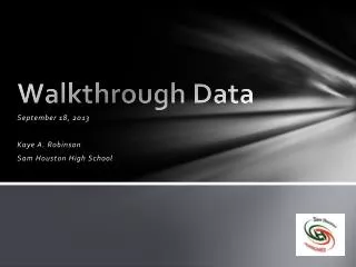Walkthrough Data