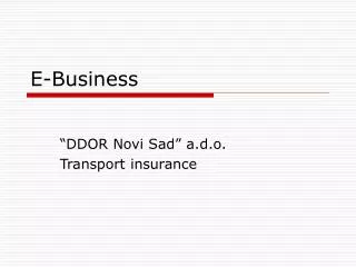 e business