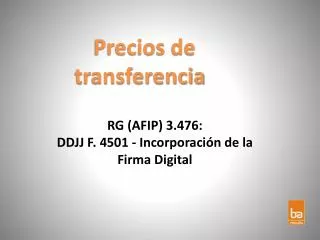 precios de transferencia