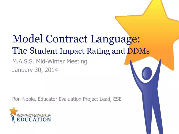 model contract language the s tudent impact rating and ddms