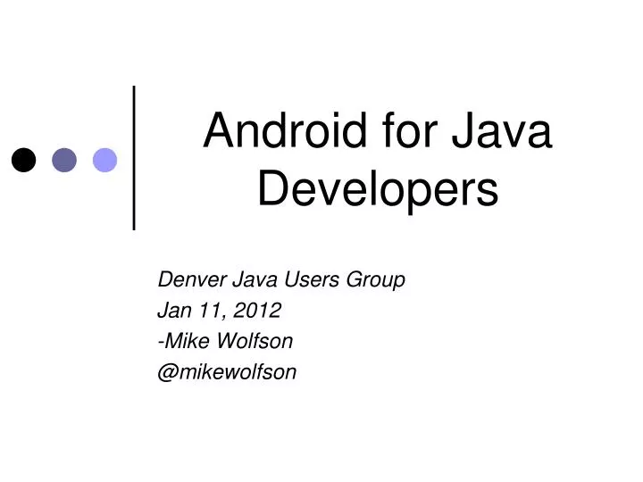 android for java developers