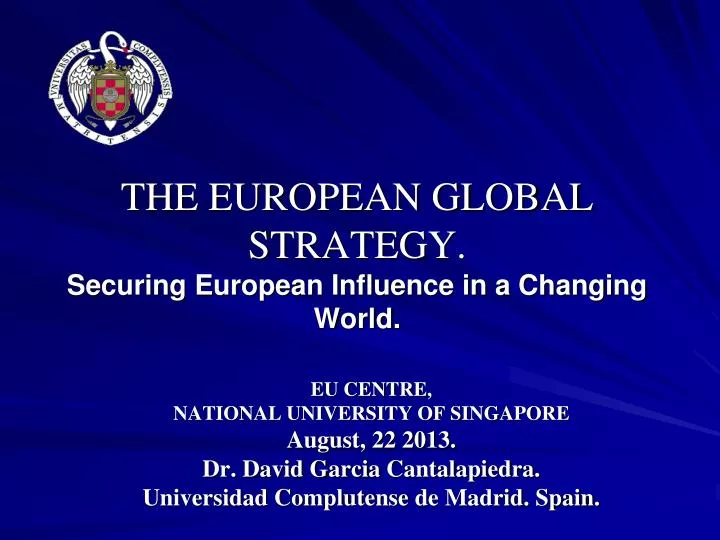 the european global strategy securing european influence in a changing world