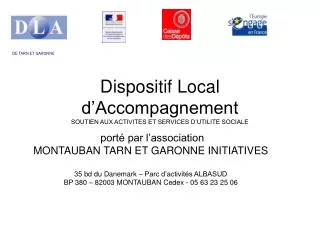 dispositif local d accompagnement soutien aux activites et services d utilite sociale