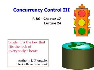 Concurrency Control III