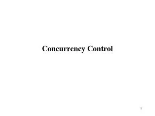 Concurrency Control