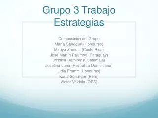 grupo 3 trabajo estrategias