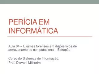 per cia em inform tica