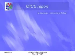 MICE report