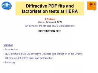 diffractive pdf fits and factorisation tests at hera