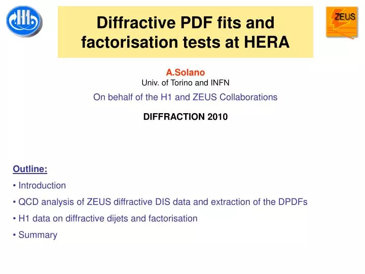 diffractive pdf fits and factorisation tests at hera