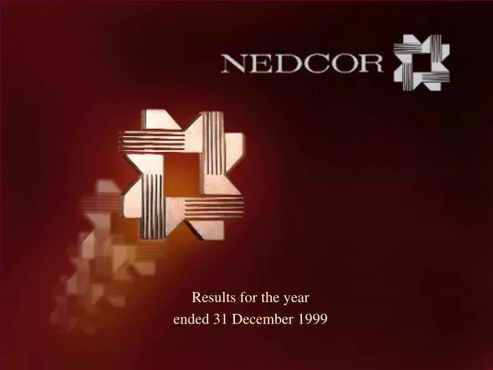 results for the year ended 31 december 1999