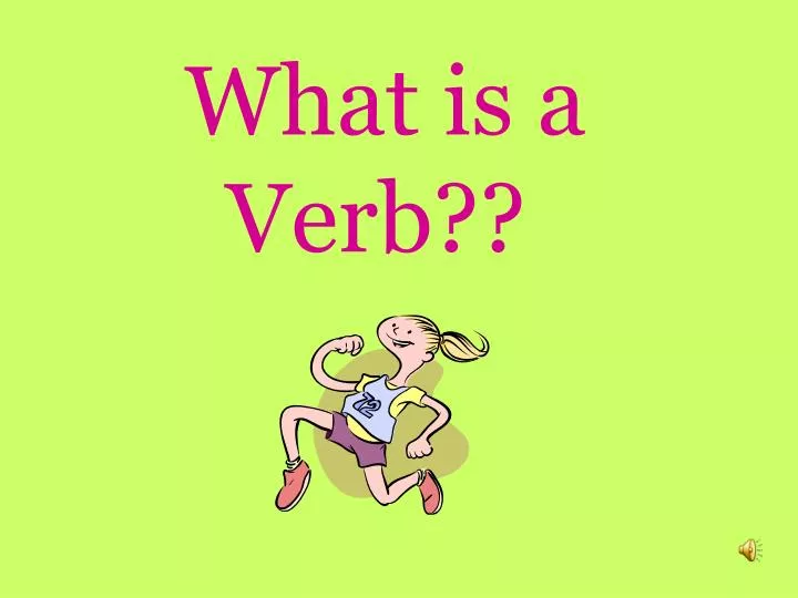 what is a verb